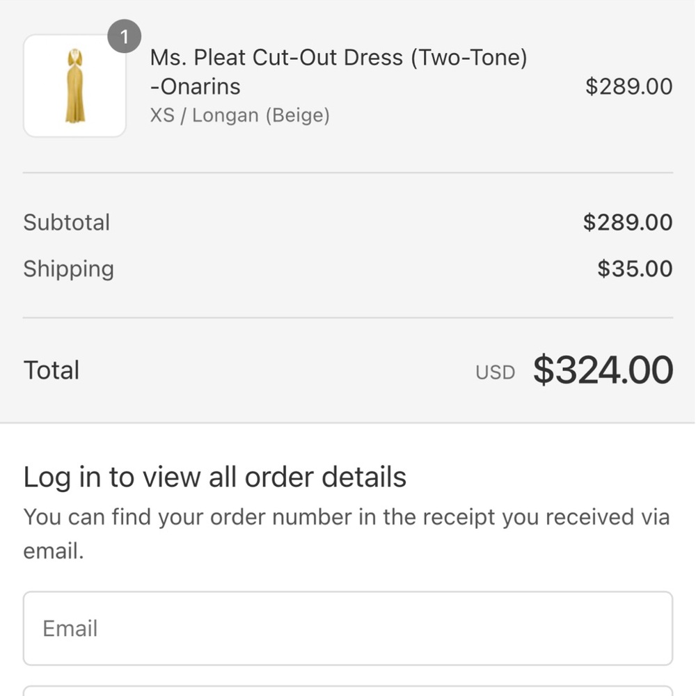 Onarins Pleat Cut-Out Dress - Beige